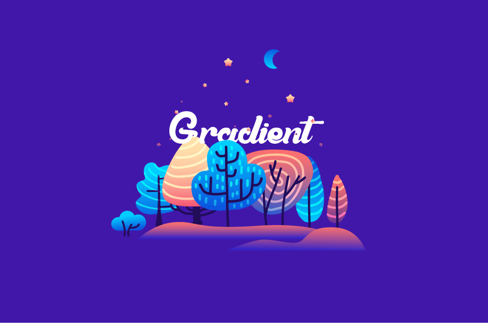 ý tưởng thiết kế app Gradients